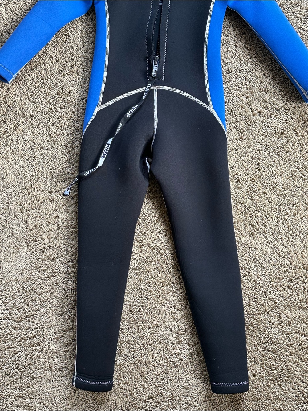 HiSea Blue and Black kids Scuba Wetsuit size 6 - Picture 9 of 11